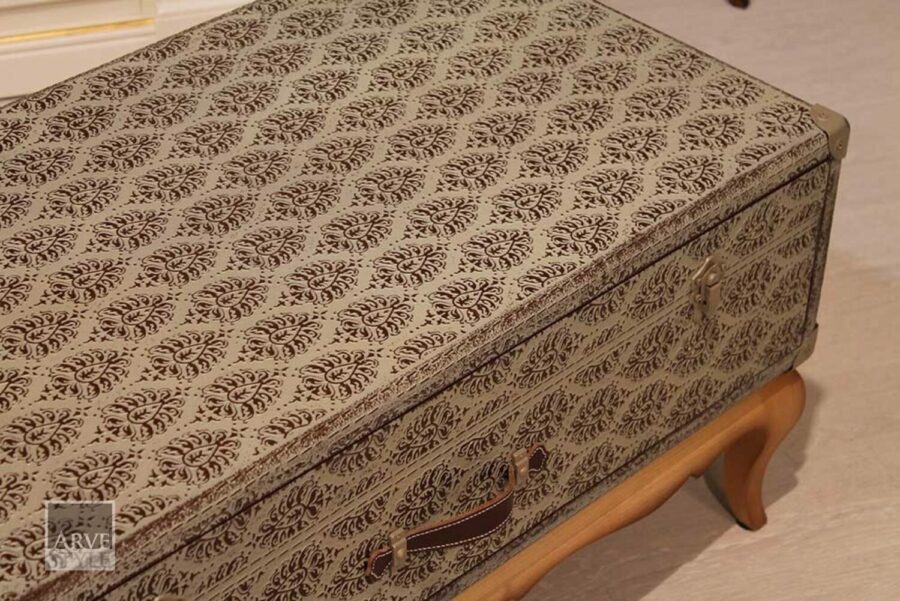 Tavolino valigia Ottavio con decoro rilievo - immagine 6