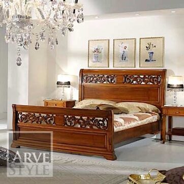 Letto Armonie intagliato
