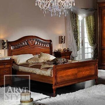 Letto Armonie intagliato