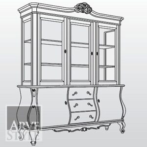 Cristalliera intarsiata