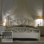 Letto Naima laccata bianca