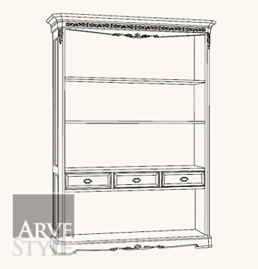 Libreria Villa laccata F-51/ZS