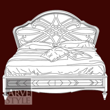 Letto Chanel pannello e traforo